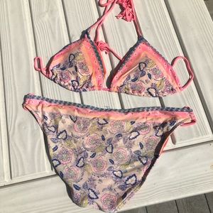 Pink colorful swim suit